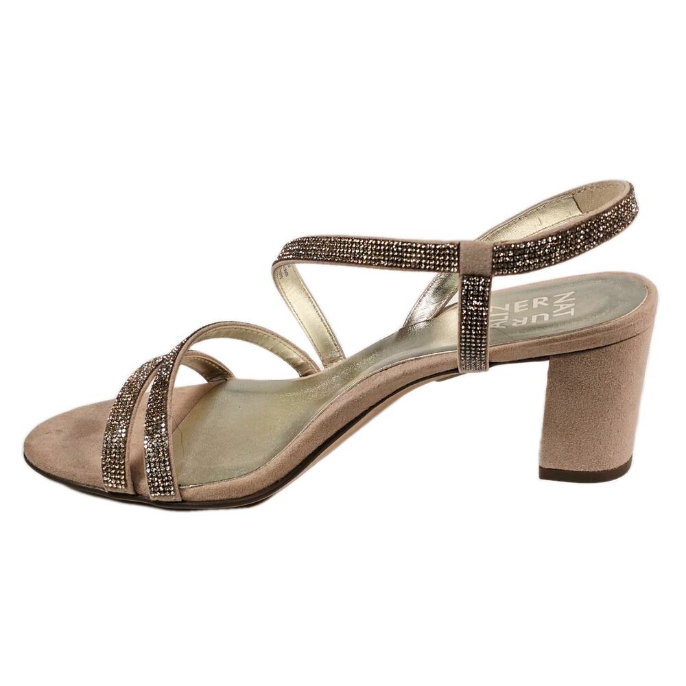 Naturalizer Vanessa 2 Creme Brulee Women's Strappy Block Heel Sandals Size 7M